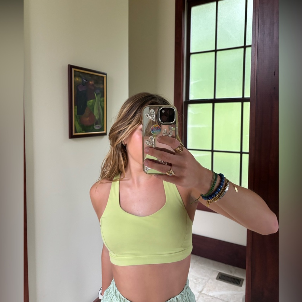 Lululemon Free To Be Serene Sports Bra In Clear Mint View 6